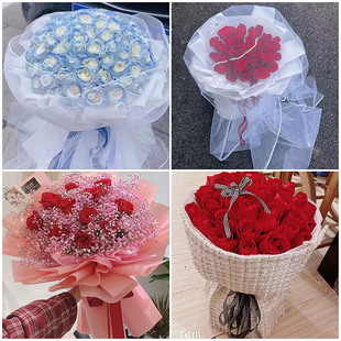 莆田市秀屿区仙游县附近同城配送女友礼物红玫瑰花束生日鲜花速递