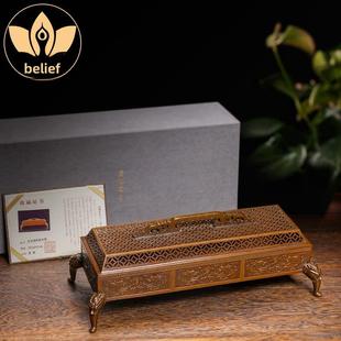 青松堂苏公铜炉名家胡清松双龙戏珠卧香禅覆古铜室内香