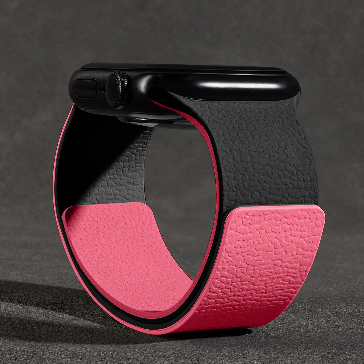 匠戴适用iwatch11表带苹果S10手表applewatch9拼色荔枝纹硅胶磁吸S8春夏女款se3新款运动男Ultra高级创意智能