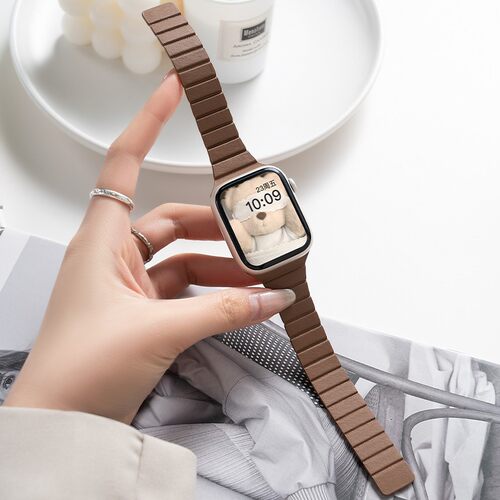 匠戴适用苹果手表磁吸小蛮腰表带