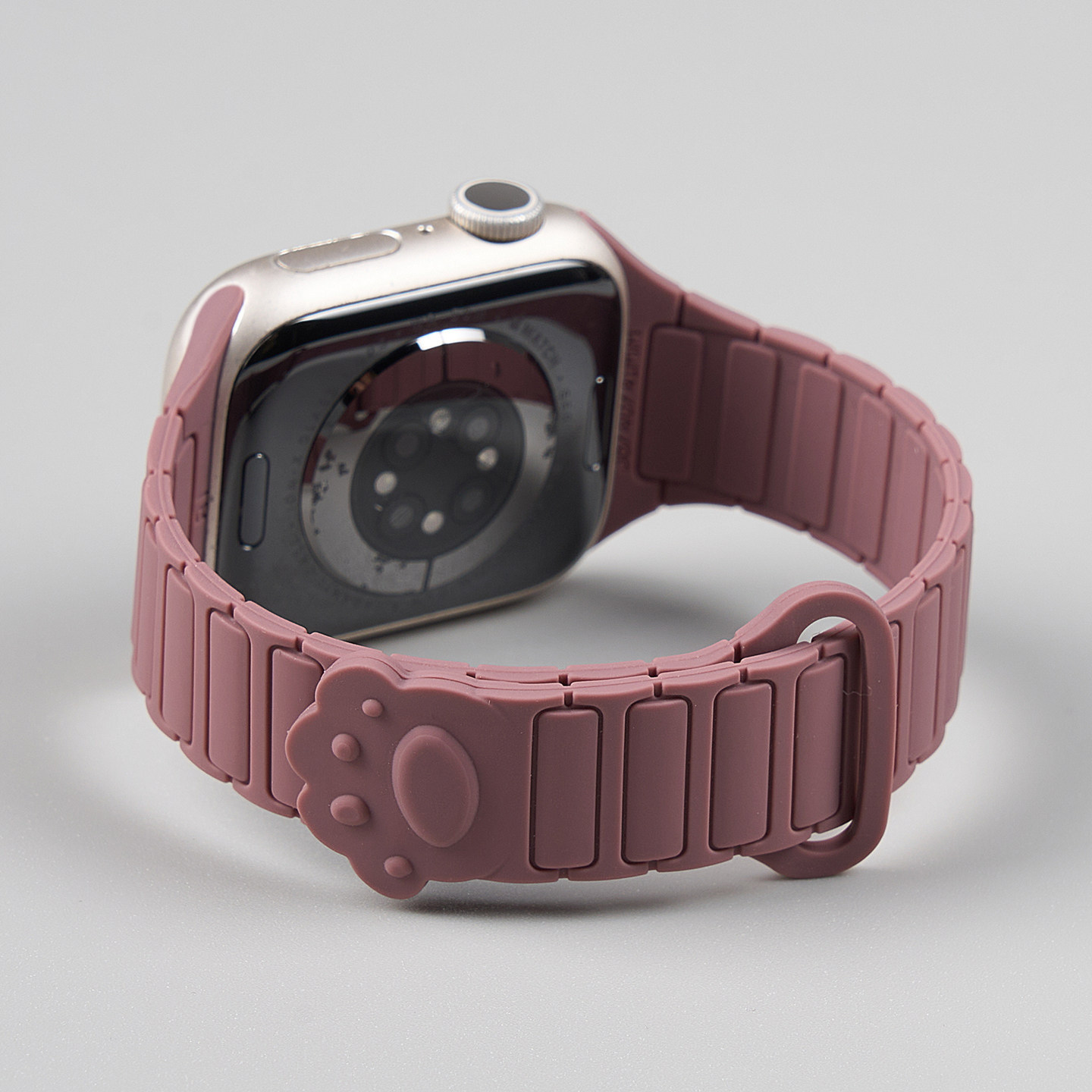 【原创猫爪工装】匠戴适用iwatch11表带苹果S11手表applewatch小蛮腰细款S10硅胶磁吸SE秋冬新款女S9运动智能