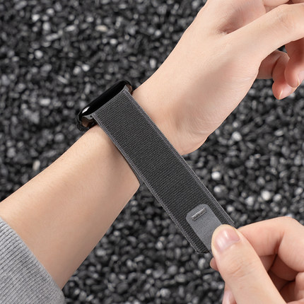 匠戴适用苹果S11手表iwatchs10表带applewatchs9新款s8野径ultra运动SE回环3尼龙2编织S7男S6高级5智能腕表带