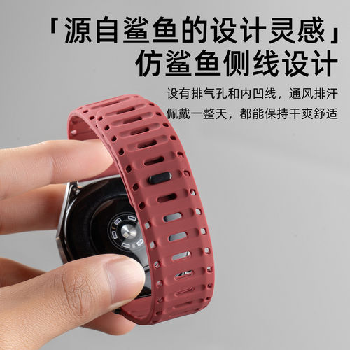 匠戴适用gt7磁吸硅胶表带