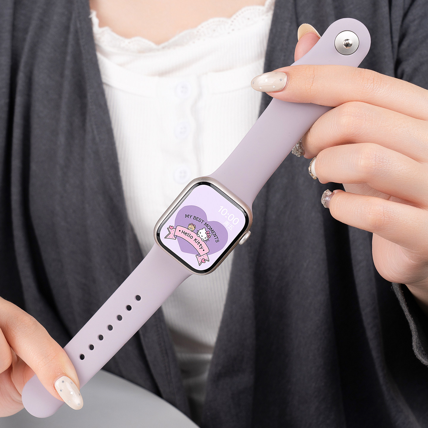 匠戴适用iwatch运动硅胶表带图片