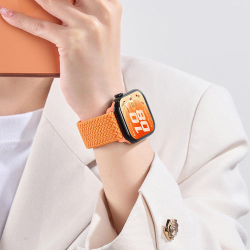 【丹霞橙】适用FIT5磁吸编织表带