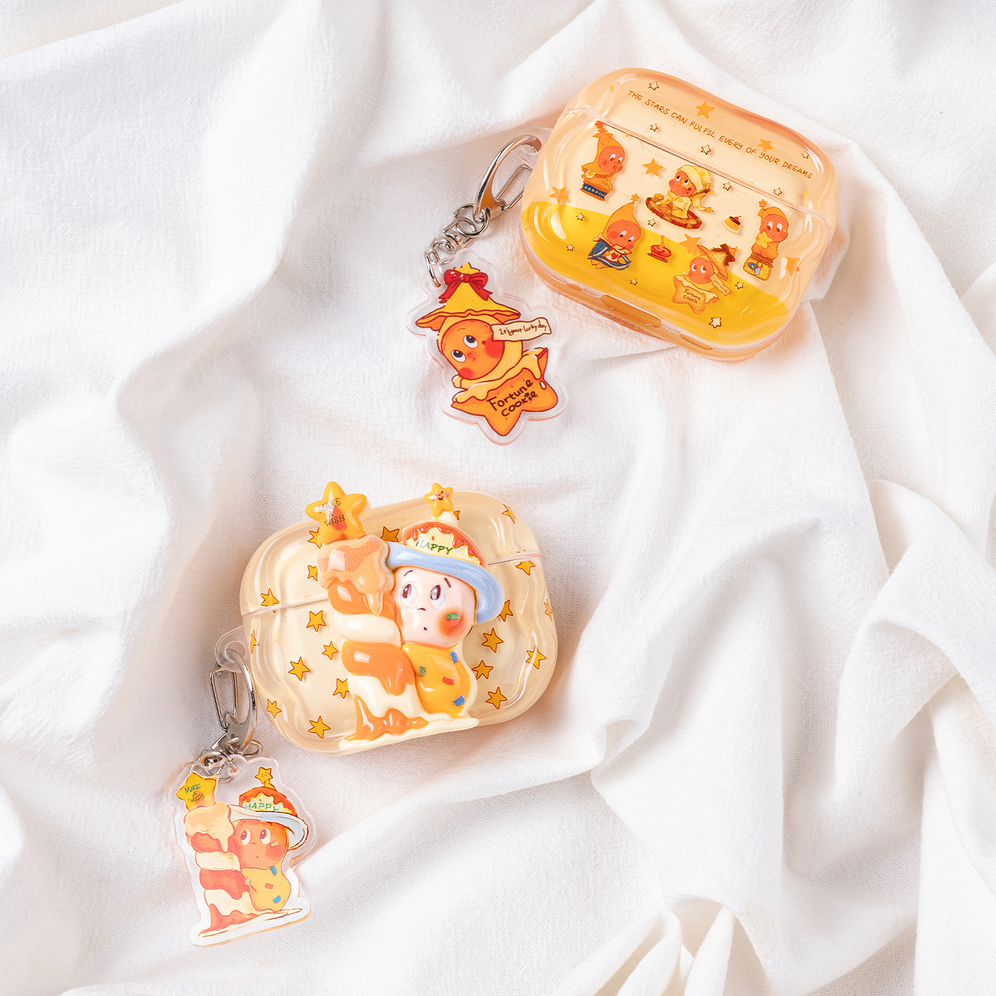 适用苹果AirPods星星人耳机壳