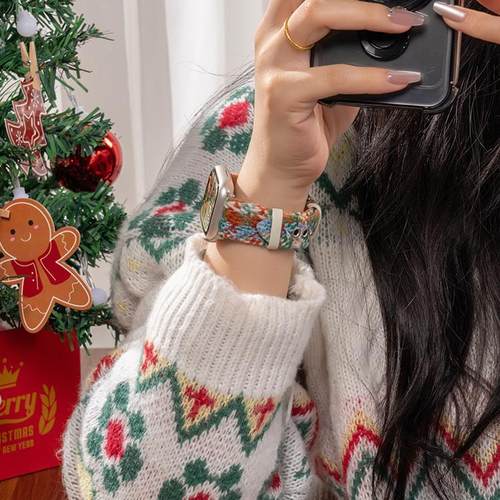 匠戴适用iWatch毛呢编织创意表带