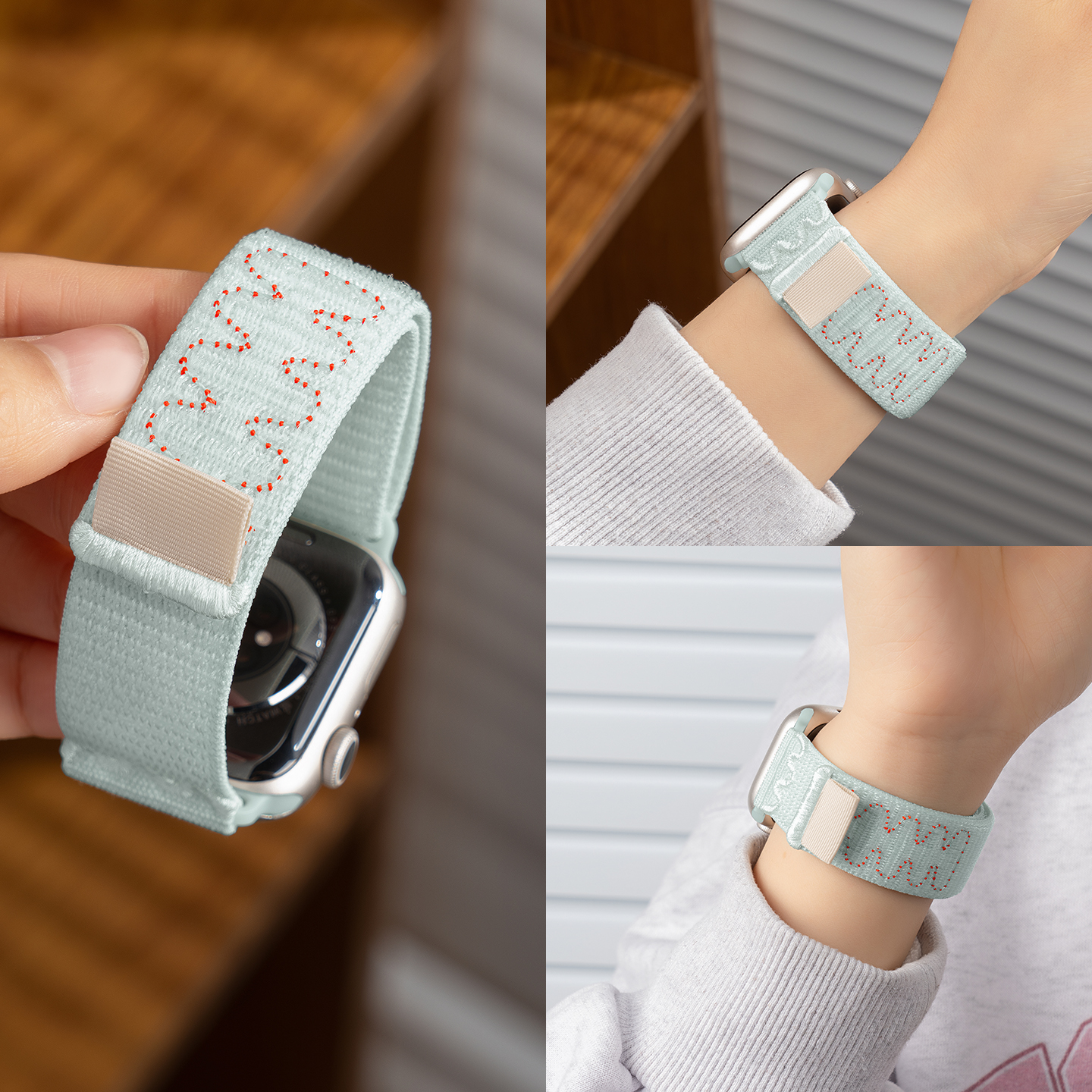 匠戴适用苹果新款编织表带