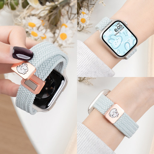 匠戴适用iwatch编织尼龙手表带