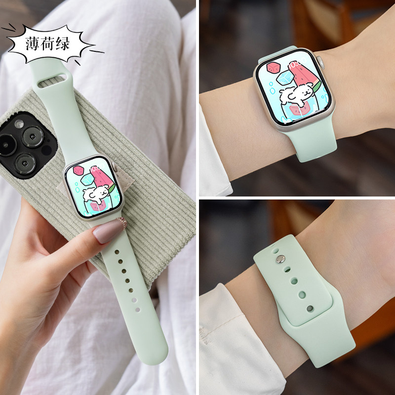 匠戴适用iwatch硅胶智能手表表带图片