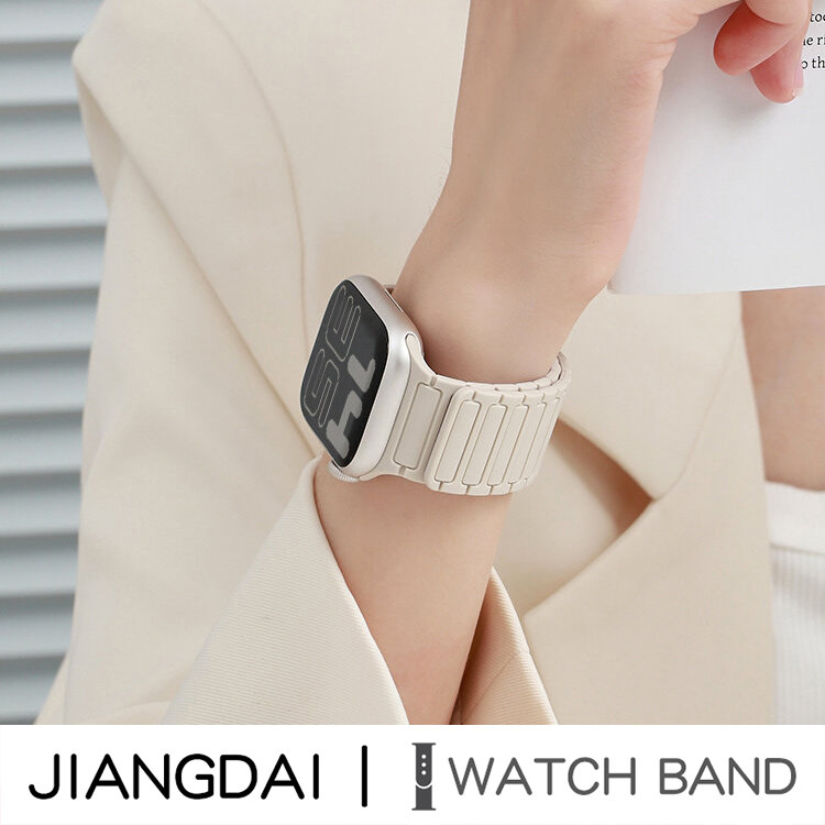 匠戴张婧仪同款适用iwatch10表带S9苹果S11手表applewatch8磁吸S9硅胶S8夏季Ultra男SE2高级S7腕带9女S6创意7
