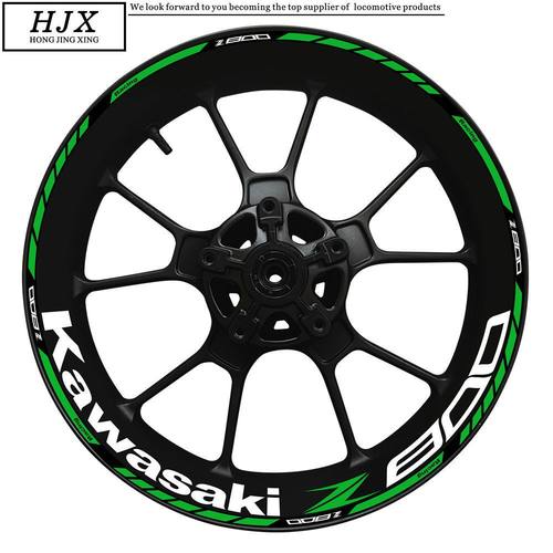 17英寸机车轮毅贴纸川崎z800