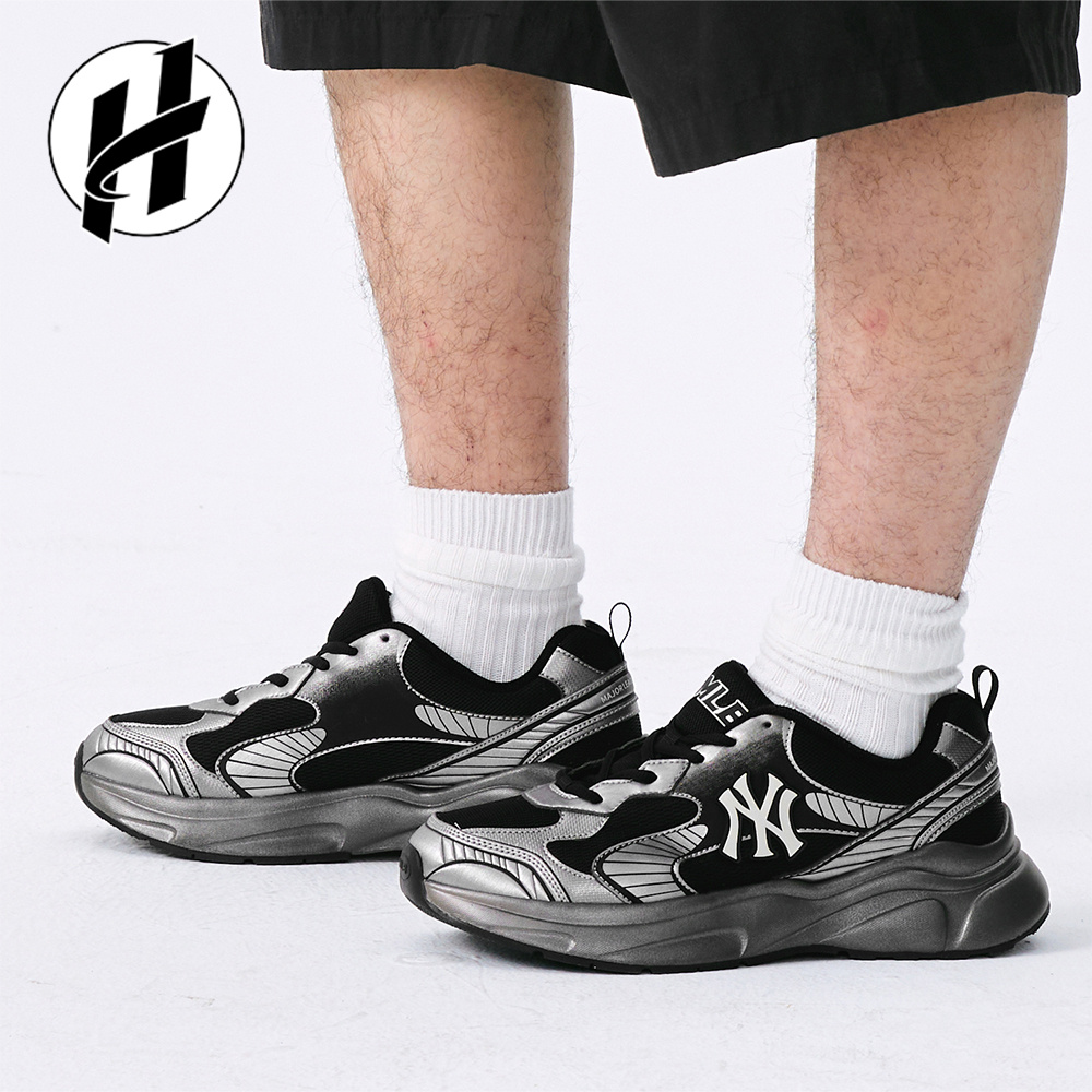 MLB Chunky Jogger透气耐磨运动鞋舒适厚底防滑低帮跑步鞋男女