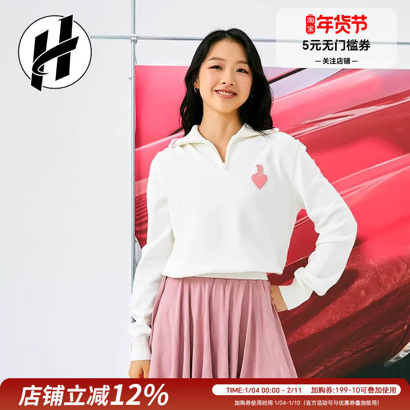 MLB学院风舒适休闲纯色美式校园运动休闲长袖毛衣针织衫女款,运动服/休闲服装,运动毛衣/线衫,淘宝优惠券,粉丝福利购,淘宝优惠卷