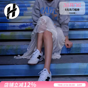 New Balance/NB 高圆圆同款正品男女休闲百搭平底板鞋薄底德训鞋
