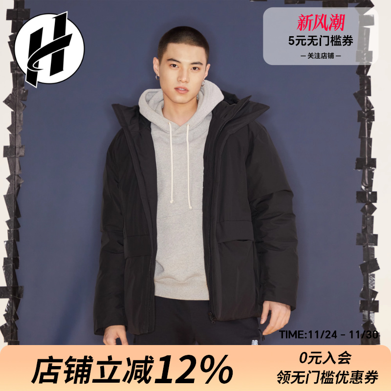 nb保暖连帽男女加厚羽绒服