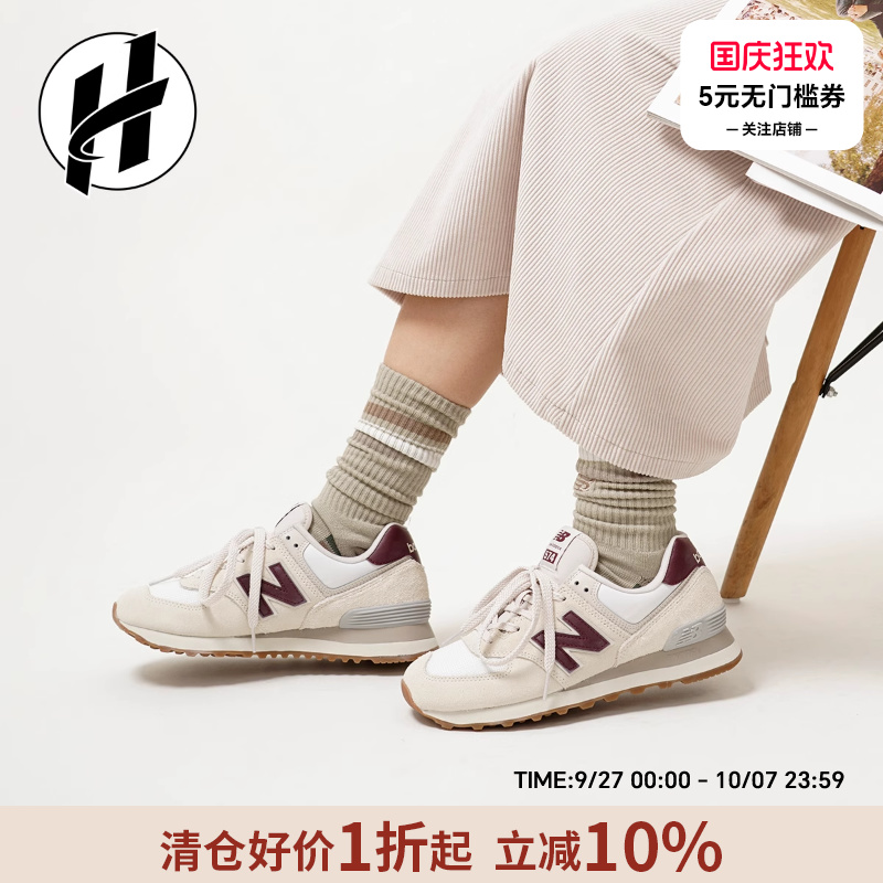 NB跑步男女系带复古鞋百搭