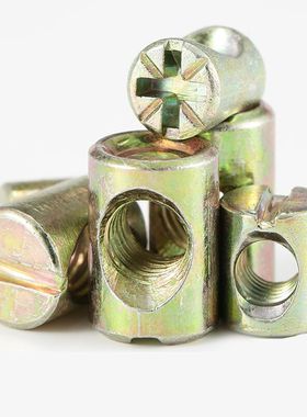 锤子螺母螺帽锤头家具螺丝连接件配件一字十字M6M8*11x12x15x17mm