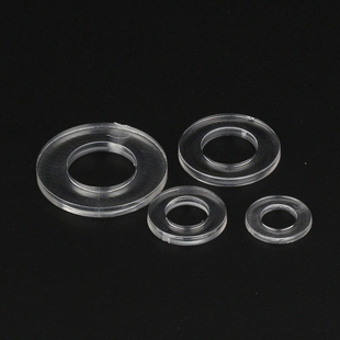 PC明塑料透平垫圈亚克力平介绝缘平垫片塑胶介子M3M4M5M6M8M10M12