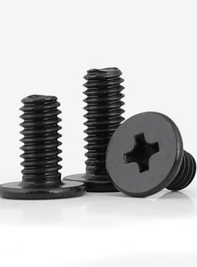 M2.5M4M3黑色304不锈钢大扁平头十字螺丝钉薄边螺钉*4x5x6x8x12mm
