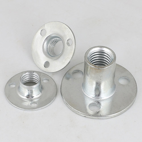 家具铁板螺母对锁沙发三孔镀锌