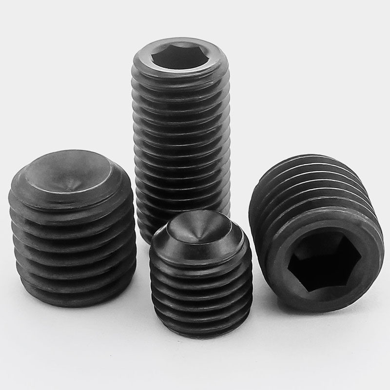 5/m16*1.0 12.9级din916凹端细牙紧定螺钉gb80非标机米顶丝