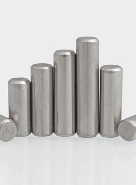 M1.5-M12 304不锈钢实心圆柱销定位销钉*x6x15x22x40x60x80x100mm