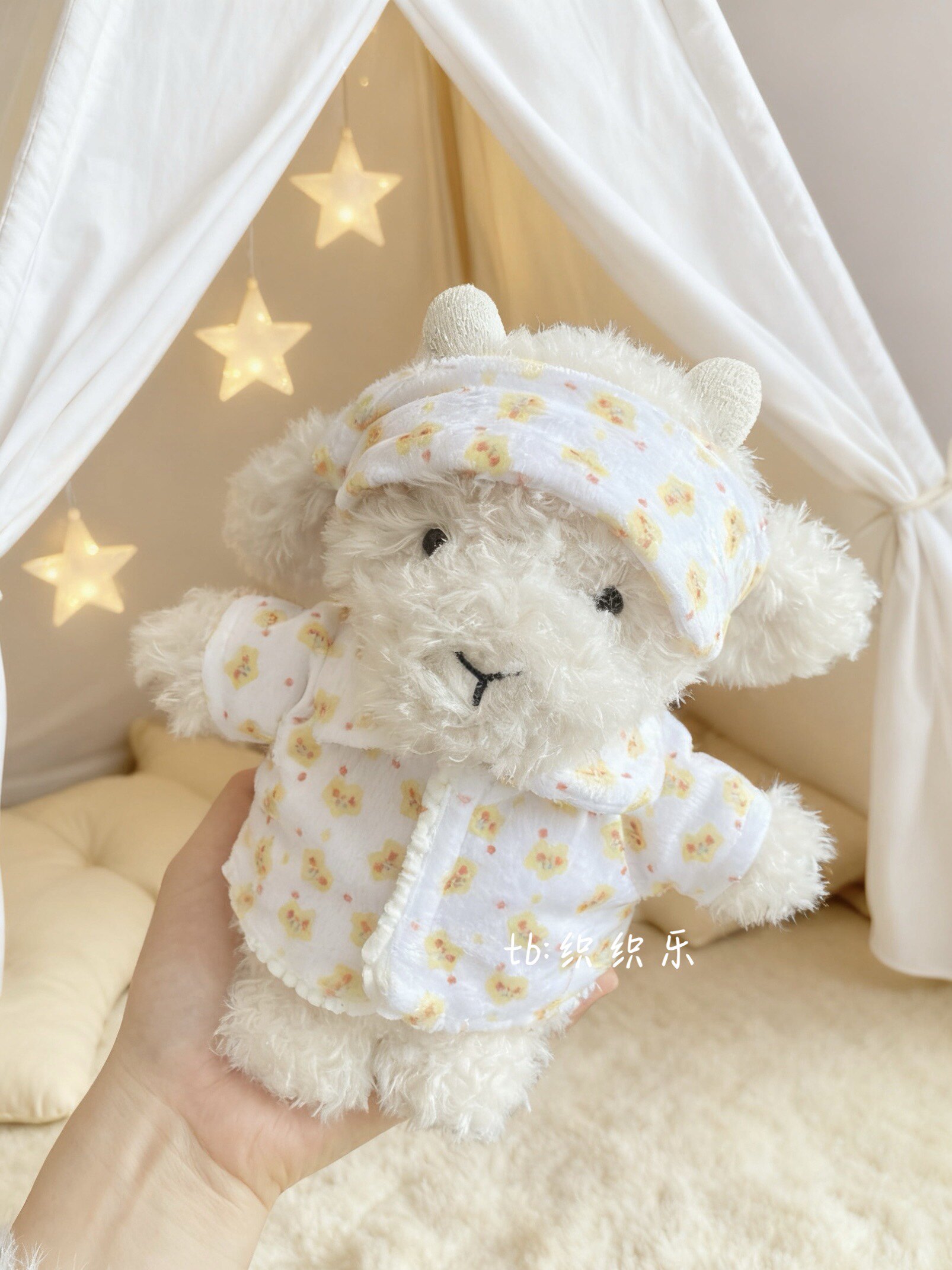jellycat18cm山羊娃衣陪睡玩偶睡衣眼罩套装little系列送朋友礼物
