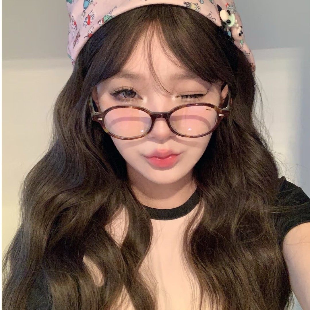 miu系千金感豹纹眼镜框书呆子镜框显脸小黑框眼镜氛围感拍照配饰