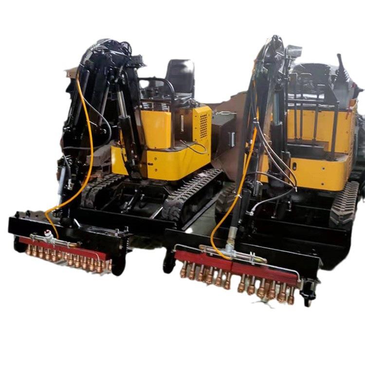 行走式隧道凿毛机 SDZM900履带式打毛机 济宁改装小挖机式凿毛头