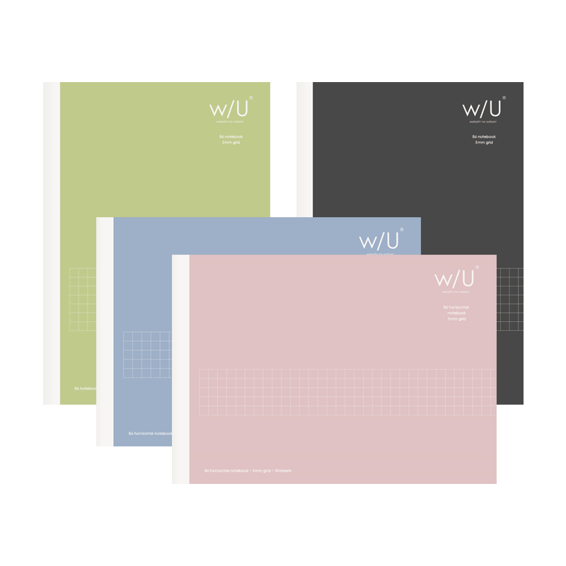 逻辑旗舰店Logical w/U系列B6方格笔记本学生横翻办公随身日记事本初高中生错题本子nakabayashi仲林出品