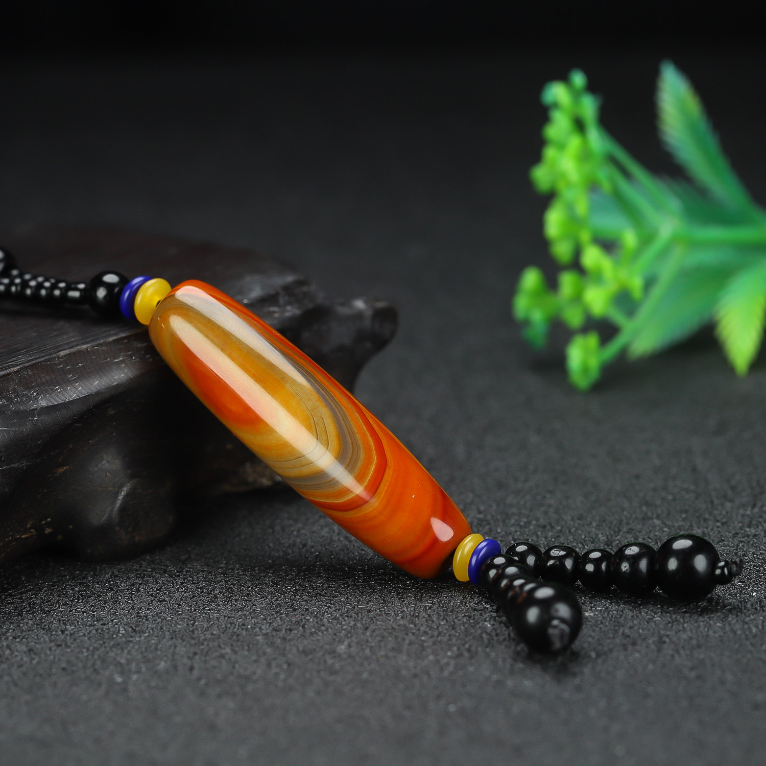 天然战国红玛瑙葫芦路路通吊坠