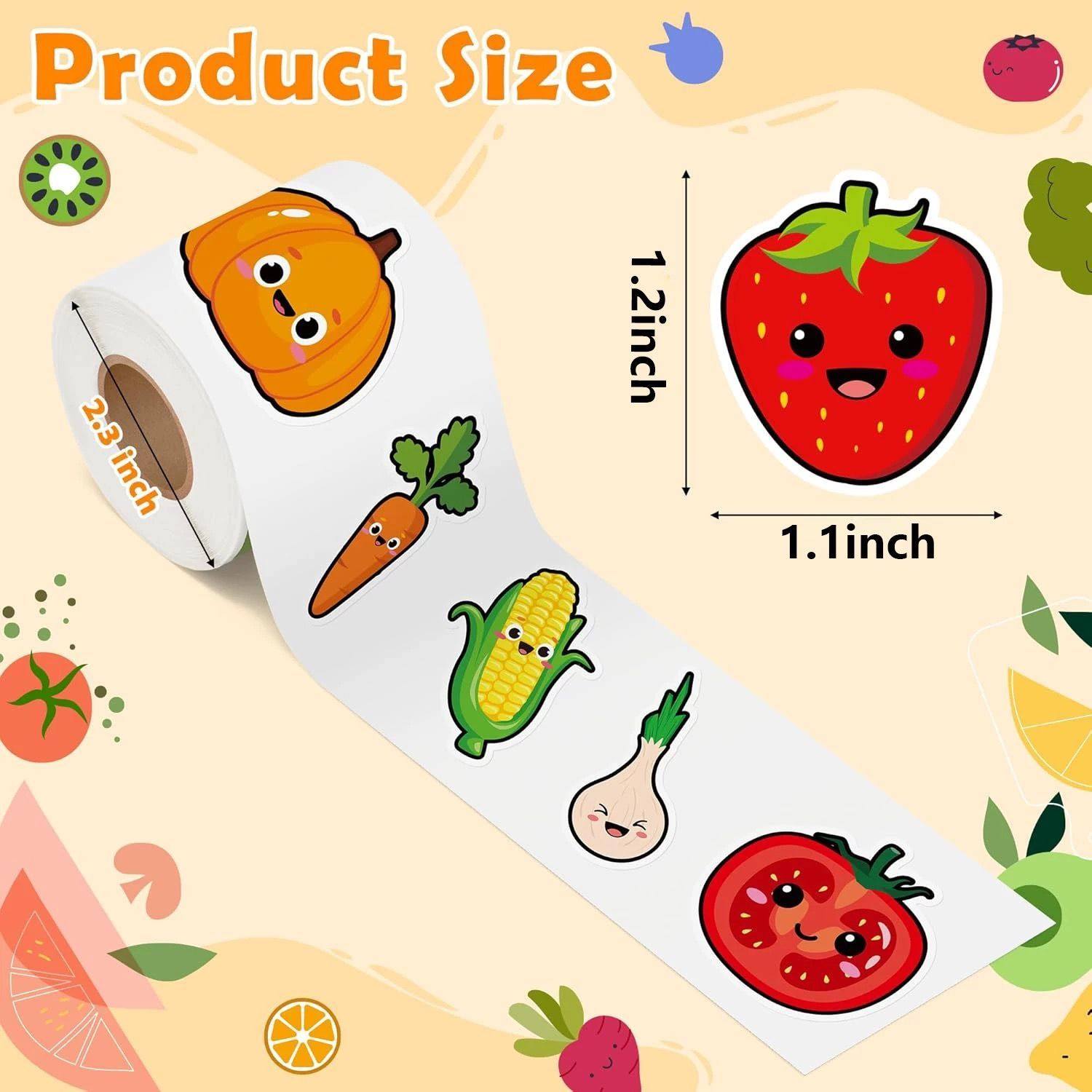 1500贴ins风卡通水果绘画卷卷贴苹果香蕉葡萄呆萌封口贴通用装饰,文具电教/文化用品/商务用品,贴纸/立体贴纸,淘宝优惠券,粉丝福利购,淘宝优惠卷