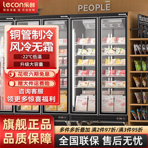乐创立式低温冷冻展示柜