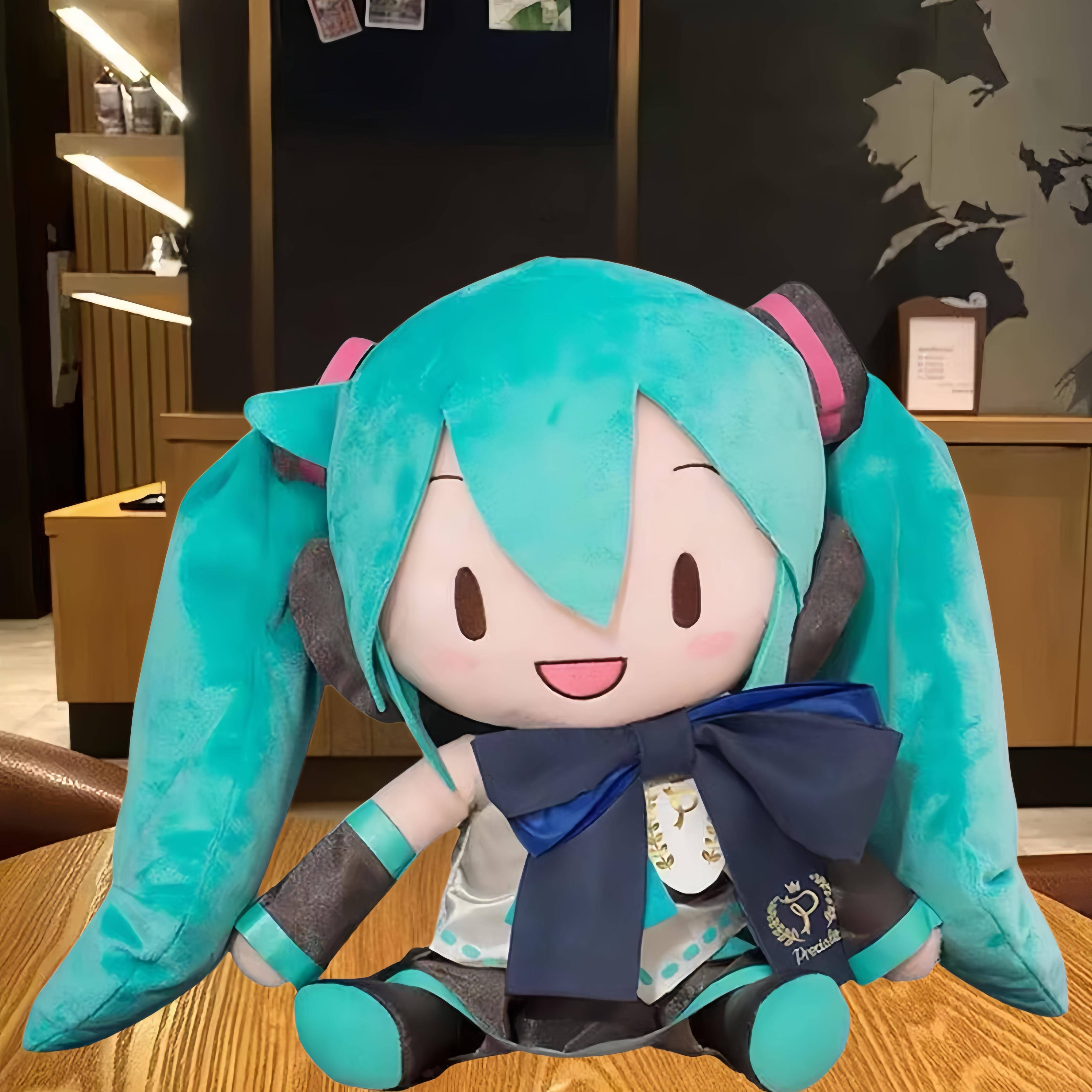 初音玩偶fufu抱枕经典款雪未毛绒玩具周边毛绒公仔摆件生日礼物
