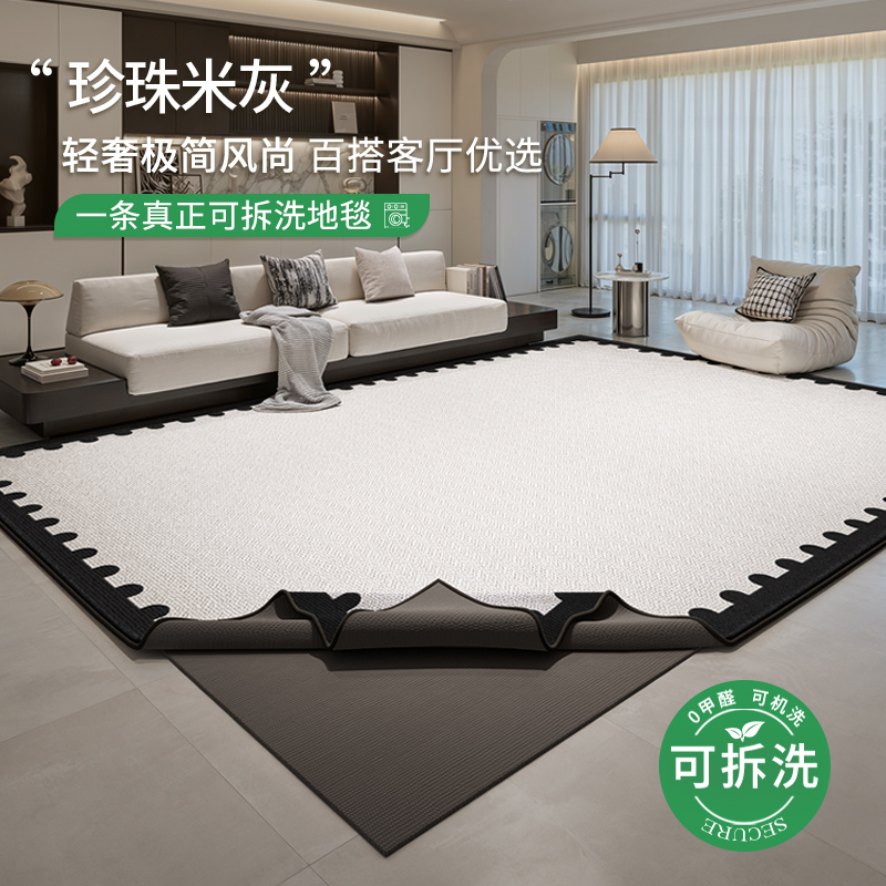 家用现代简约可拆洗地毯