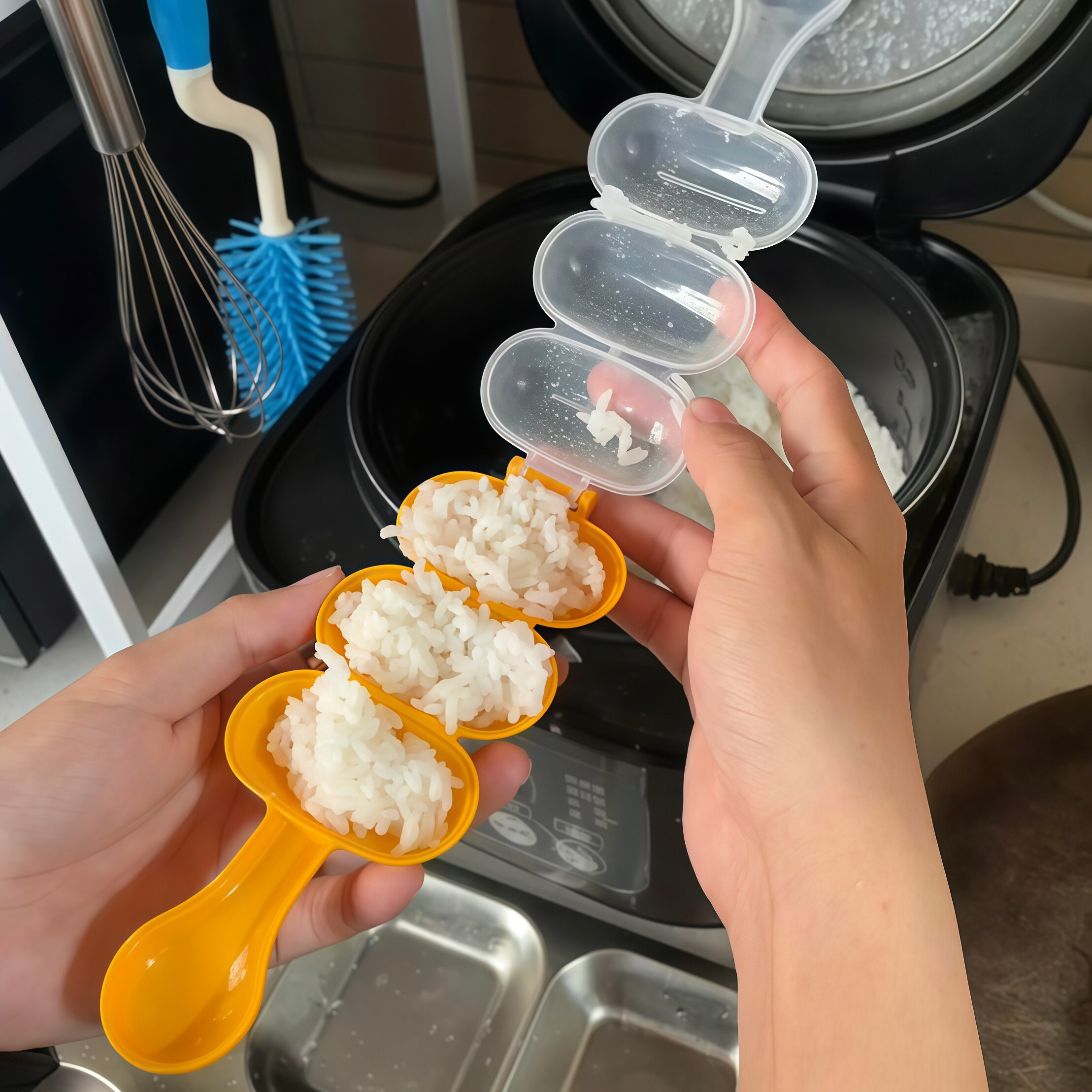 喂饭神器摇摇乐饭团模具摇一摇做