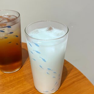 办公室咖啡杯小鱼水杯女生高颜值简约ins风玻璃杯夏日大容量家用
