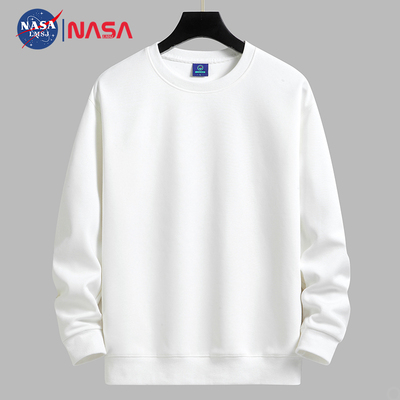 NASA纯色圆领卫衣秋冬加绒款
