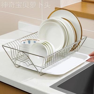 不钢碗架碗碟沥水架厨房台面厨放碗碗锈筷盘BA08s11-子餐具收纳架
