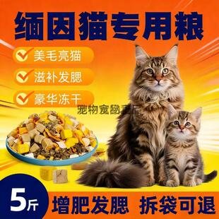 缅因猫专用猫粮成猫幼猫10斤冻干全价便宜通用型猫粮5斤大怀孕期