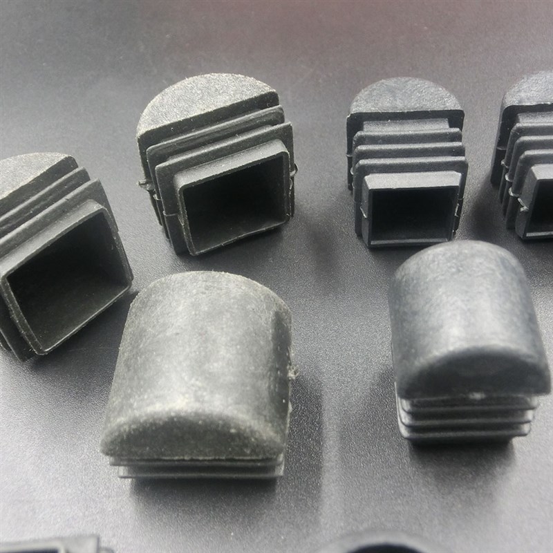 新塞塑料不锈钢管塞方管圆u形盖帽堵头封脚垫桌凳垫脚橡胶套半弧