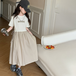 大童韩系儿童大儿童ins风夏装 甜美连衣裙夏季 高级感女孩穿搭2025