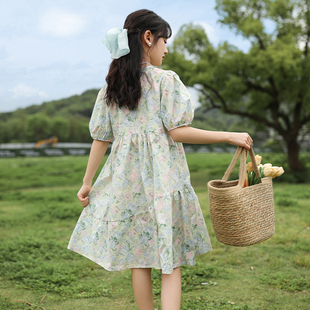 甜美连衣裙夏季 超好看网红夏日韩系ins风 大童潮宝童装 女生新款