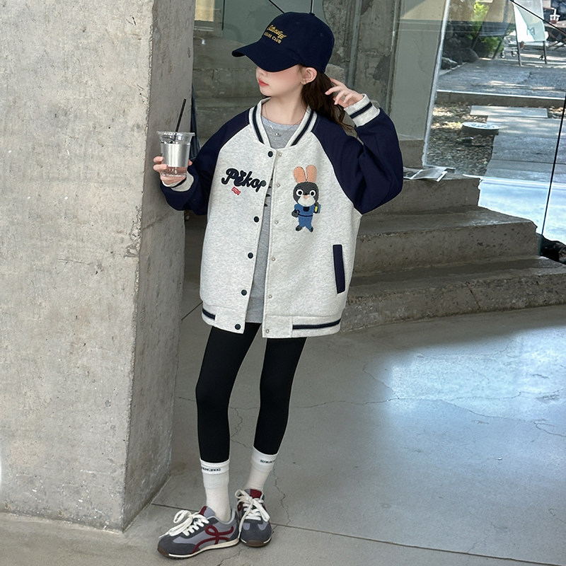 女童休闲外套秋季女生酷风舒适春普通外套