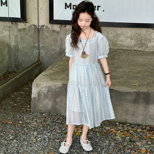 女童连衣裙潮服女孩小众甜美超好看气质中大童夏季 儿童装 舒服穿搭
