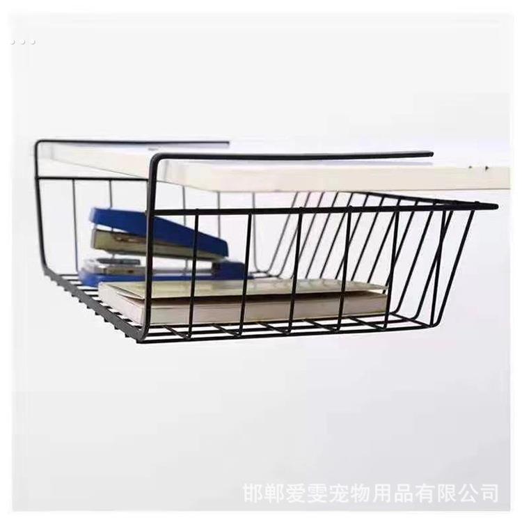 大学生宿舍床头创意挂篮免打孔铁艺隔层置物架寝室收纳筐