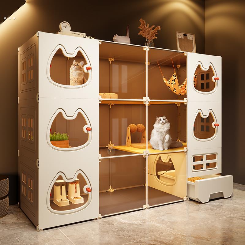 猫别墅猫柜大小户型家用猫舍猫屋不占地猫窝猫咪房子猫笼猫厕一体