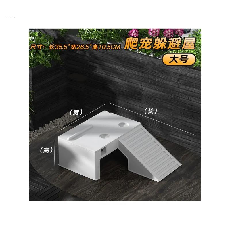 乌龟箱晒台爬台晒龟台晒背背台爬坡水陆缸饲养龟箱爬梯大沙盘挂盘