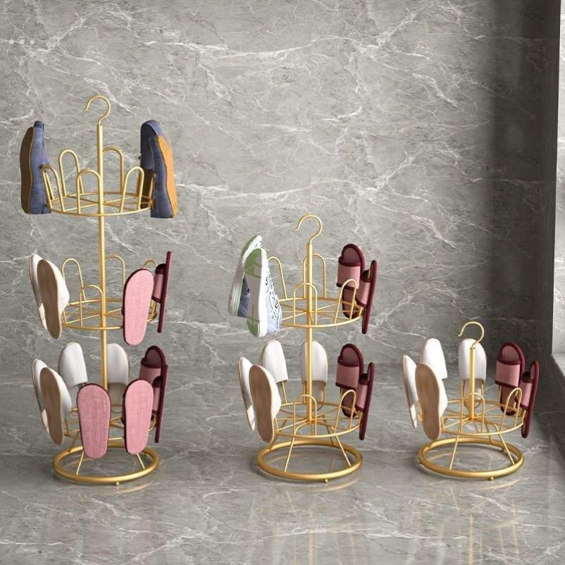 晒鞋神器旋转鞋架耐用晾鞋架铁艺工艺可移动阳台室外置物架鞋架